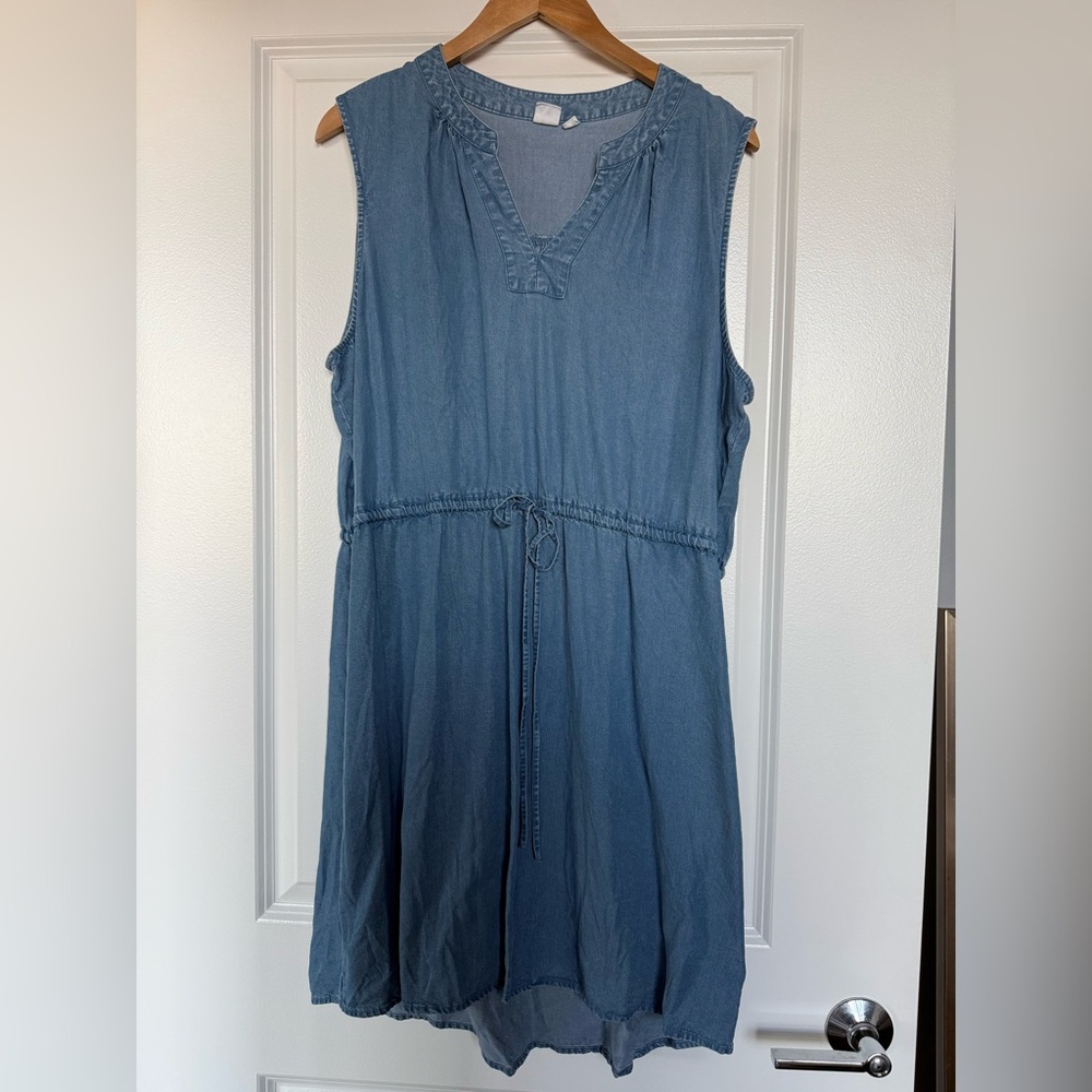 GAP Denim Jean Sleeveless Mini Dress XL